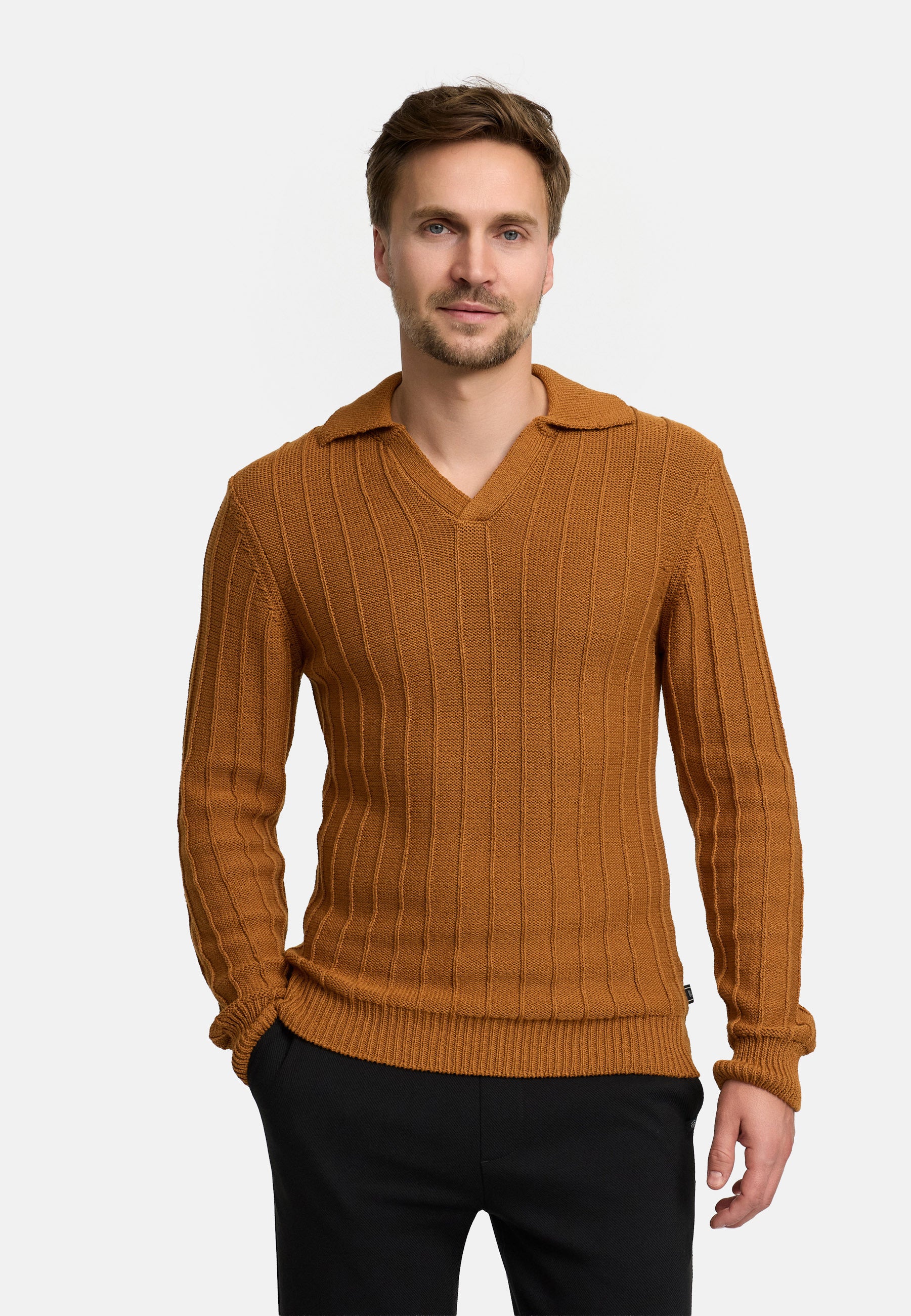 Strickpullover JFTruman polo knit Produktbild