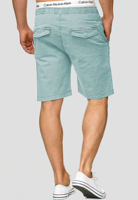 Indicode Men's 98% Cotton Kelowna 4 Pocket Chino Shorts with Drawstring Cord
