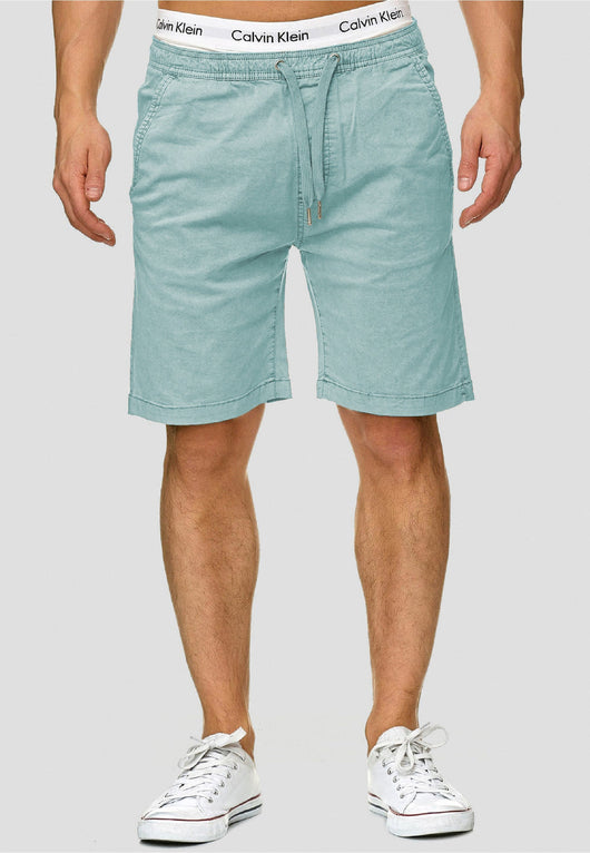 Indicode Men's 98% Cotton Kelowna 4 Pocket Chino Shorts with Drawstring Cord