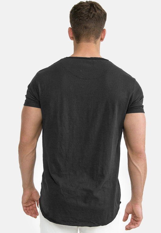Indicode Men's Willbur Tee Crew Neck T-Shirt Made from 100% Cotton