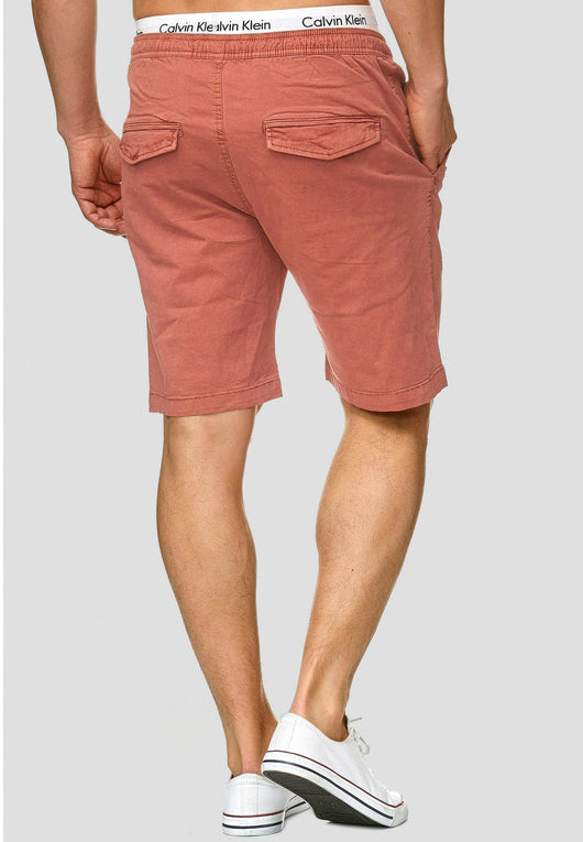 Indicode Men's 98% Cotton Kelowna 4 Pocket Chino Shorts with Drawstring Cord