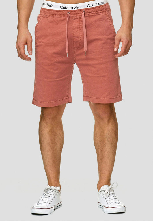 Indicode Men's 98% Cotton Kelowna 4 Pocket Chino Shorts with Drawstring Cord