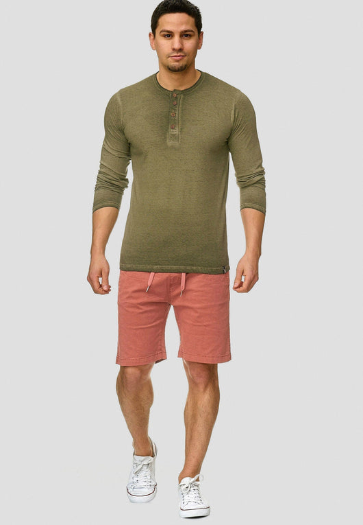Indicode Men's 98% Cotton Kelowna 4 Pocket Chino Shorts with Drawstring Cord