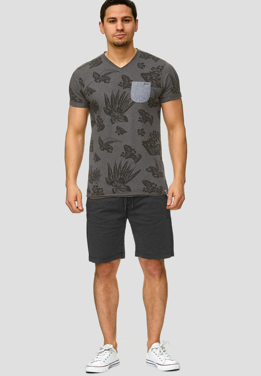 Indicode Men's 98% Cotton Kelowna 4 Pocket Chino Shorts with Drawstring Cord