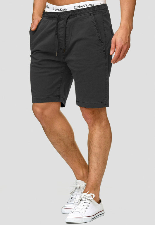 Indicode Men's 98% Cotton Kelowna 4 Pocket Chino Shorts with Drawstring Cord