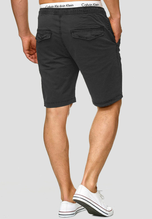 Indicode Men's 98% Cotton Kelowna 4 Pocket Chino Shorts with Drawstring Cord