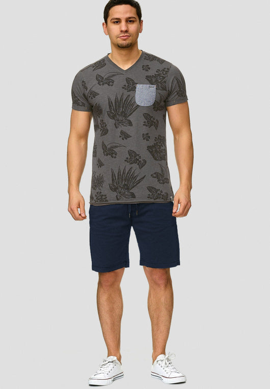 Indicode Men's 98% Cotton Kelowna 4 Pocket Chino Shorts with Drawstring Cord