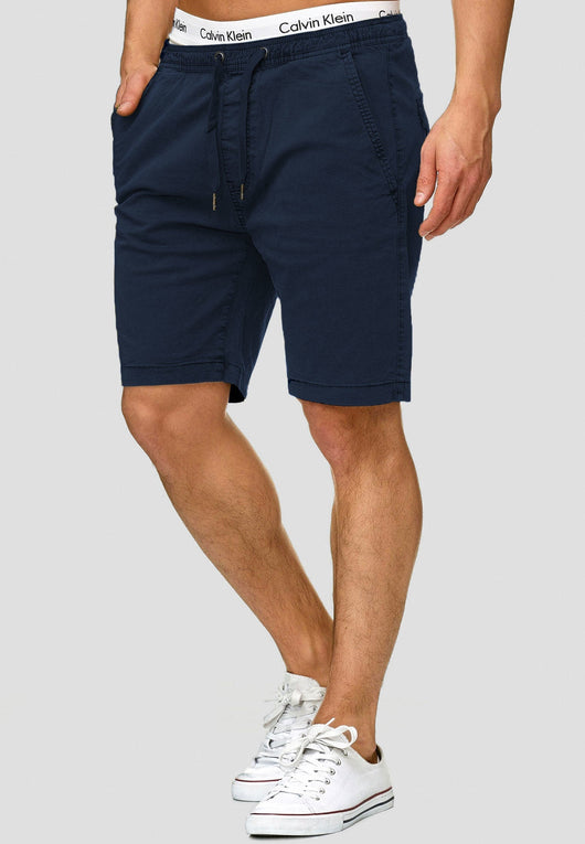 Indicode Men's 98% Cotton Kelowna 4 Pocket Chino Shorts with Drawstring Cord