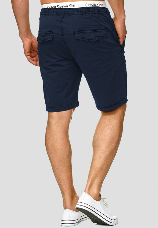 Indicode Men's 98% Cotton Kelowna 4 Pocket Chino Shorts with Drawstring Cord