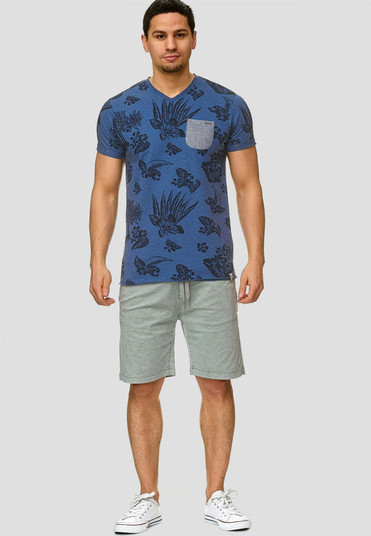 Indicode Men's 98% Cotton Kelowna 4 Pocket Chino Shorts with Drawstring Cord