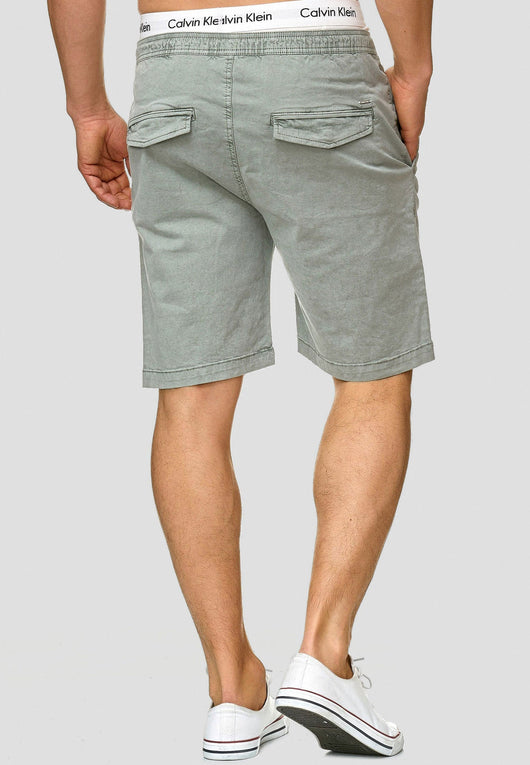 Indicode Men's 98% Cotton Kelowna 4 Pocket Chino Shorts with Drawstring Cord