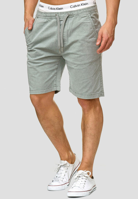 Indicode Men's 98% Cotton Kelowna 4 Pocket Chino Shorts with Drawstring Cord