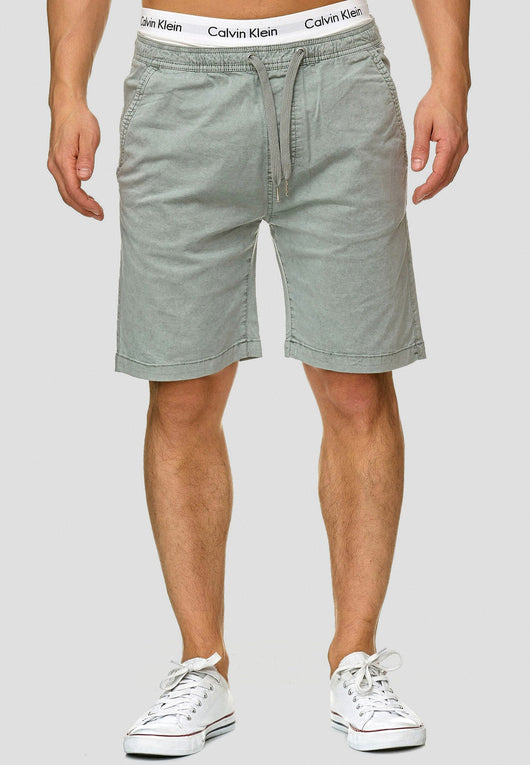 Indicode Men's 98% Cotton Kelowna 4 Pocket Chino Shorts with Drawstring Cord