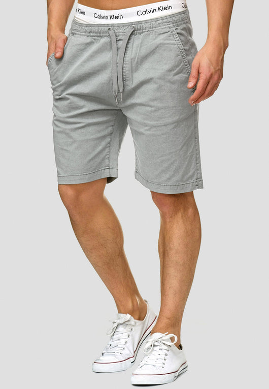 Indicode Men's 98% Cotton Kelowna 4 Pocket Chino Shorts with Drawstring Cord