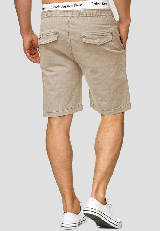 Indicode Men's 98% Cotton Kelowna 4 Pocket Chino Shorts with Drawstring Cord