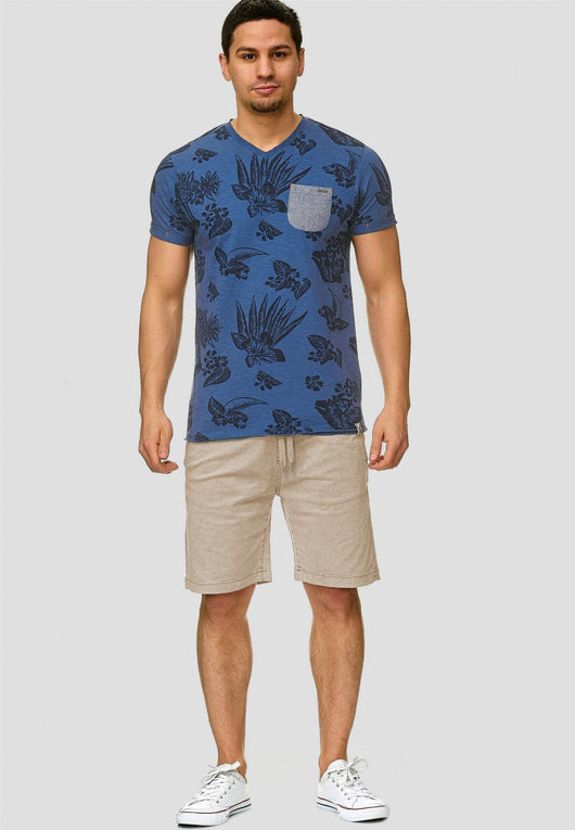 Indicode Men's 98% Cotton Kelowna 4 Pocket Chino Shorts with Drawstring Cord