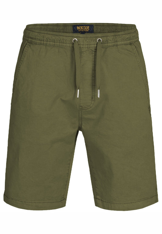 Indicode Men's 98% Cotton Kelowna 4 Pocket Chino Shorts with Drawstring Cord