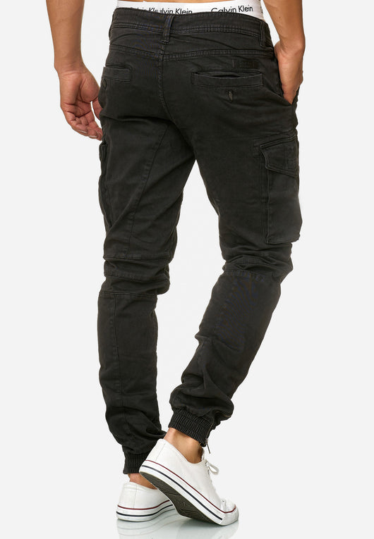 Indicode Men's Alex 6 Pocket Cotton Cargo Pants