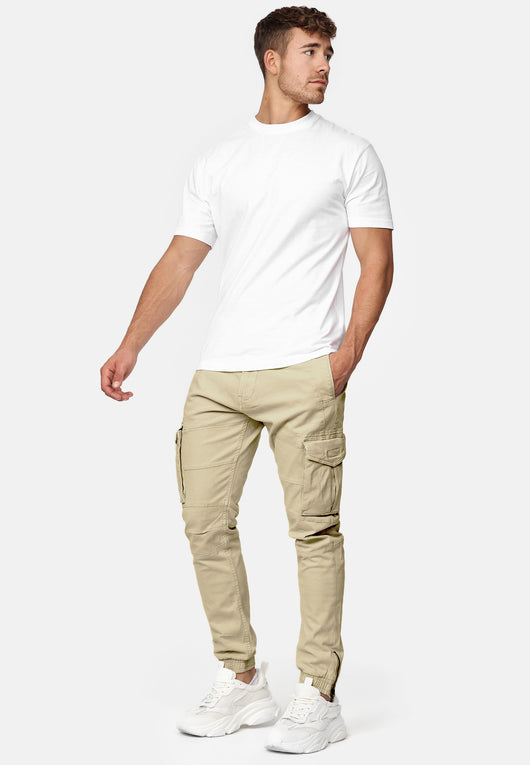 Indicode Men's Alex 6 Pocket Cotton Cargo Pants