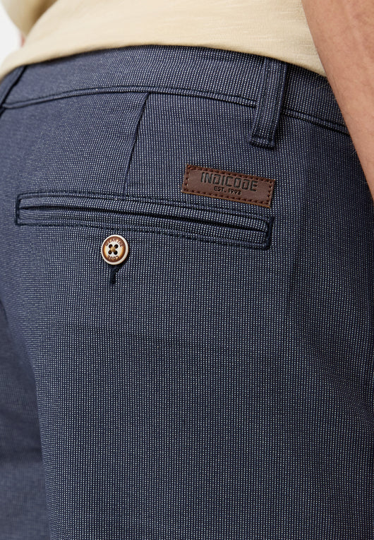 Indicode Men's Cuba Chino Shorts with 5 pockets incl. belt made of 100% cotton