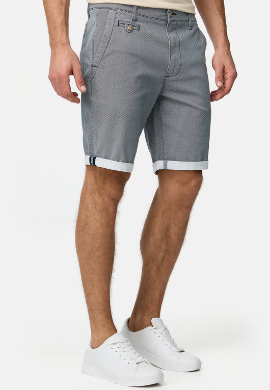 Indicode Men's Cuba Chino Shorts with 5 pockets incl. belt made of 100% cotton