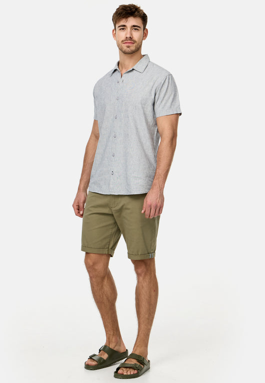 Indicode Men's Cuba Chino Shorts with 5 pockets incl. belt made of 100% cotton