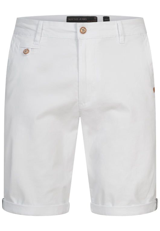 Indicode Men's Cuba Chino Shorts with 5 pockets incl. belt made of 100% cotton