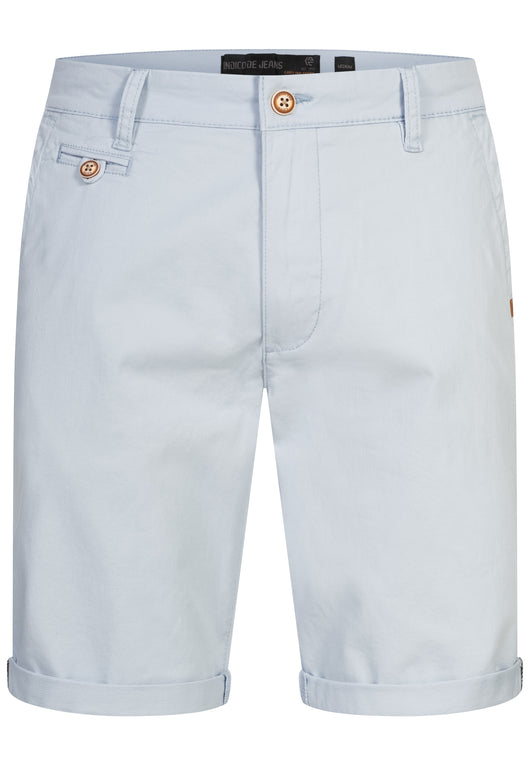 Indicode Men's Cuba Chino Shorts with 5 pockets incl. belt made of 100% cotton