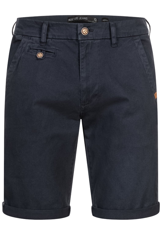 Indicode Men's Cuba Chino Shorts with 5 pockets incl. belt made of 100% cotton