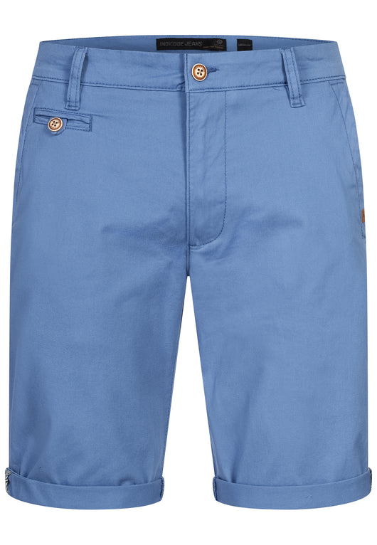 Indicode Men's Cuba Chino Shorts with 5 pockets incl. belt made of 100% cotton