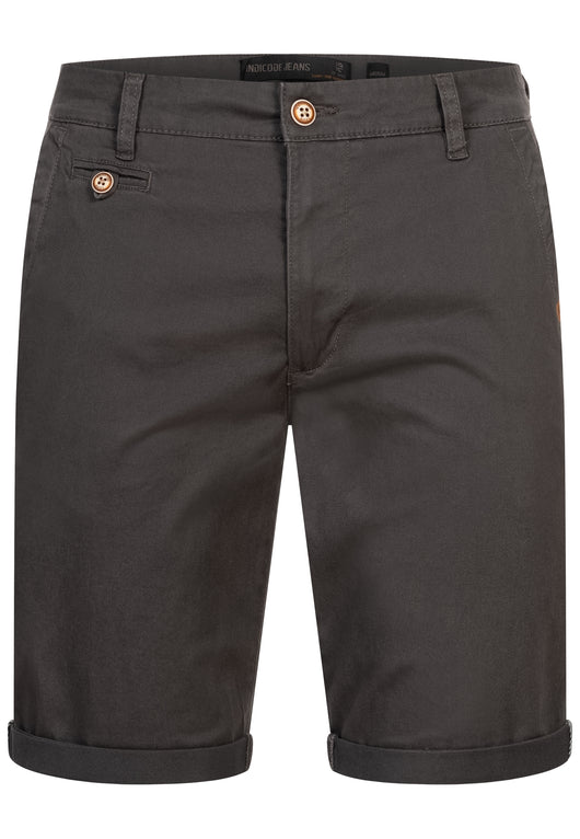 Indicode Men's Cuba Chino Shorts with 5 pockets incl. belt made of 100% cotton