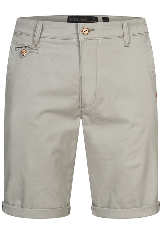 Indicode Men's Cuba Chino Shorts with 5 pockets incl. belt made of 100% cotton