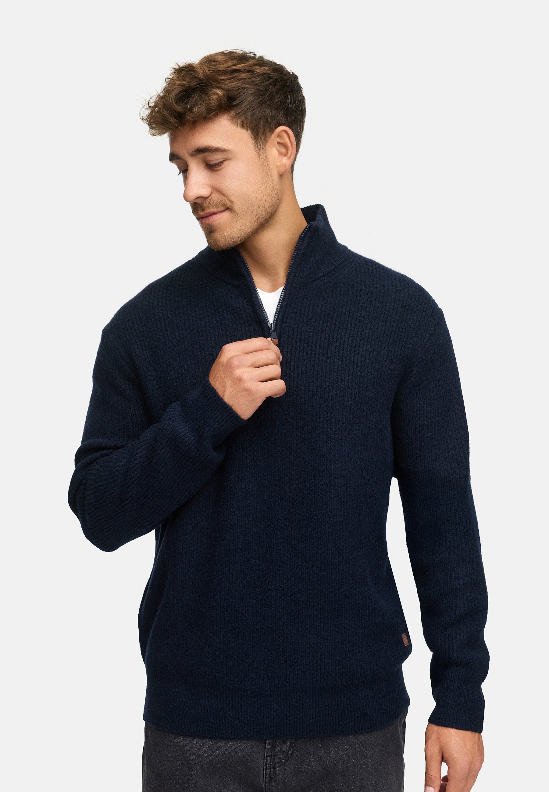 Strickpullover INPeace Half Zip Produktbild