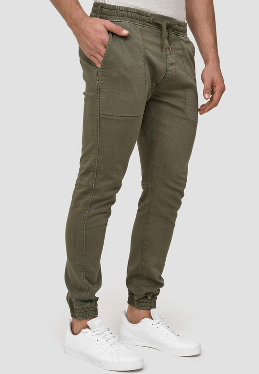 Indicode men's Nizar stretch pants with a high cotton content