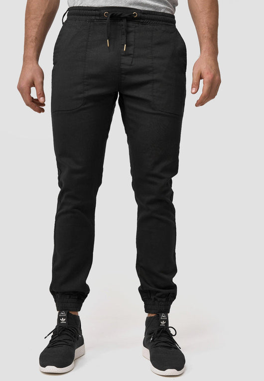 Indicode men's Nizar stretch pants with a high cotton content