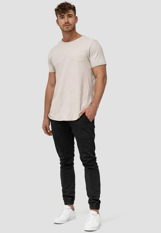 Indicode men's Nizar stretch pants with a high cotton content