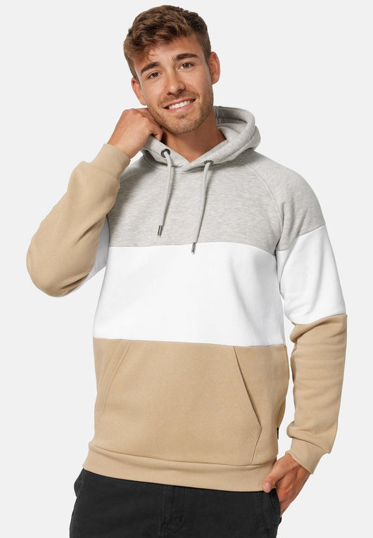 Indicode Herren Donta Sweatshirt mit Kapuze 3-farbig