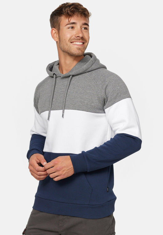 Indicode Herren Donta Sweatshirt mit Kapuze 3-farbig