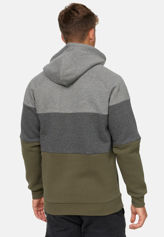 Indicode Herren Donta Sweatshirt mit Kapuze 3-farbig