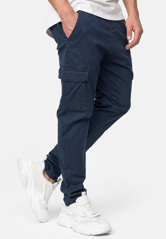 Indicode Men's Broadwick Cotton 6 Pocket Cargo Trousers