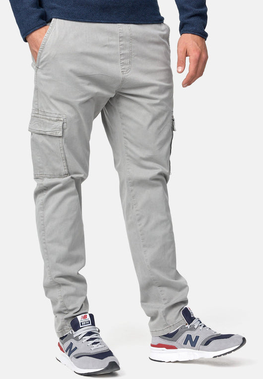Indicode Men's Broadwick Cotton 6 Pocket Cargo Trousers