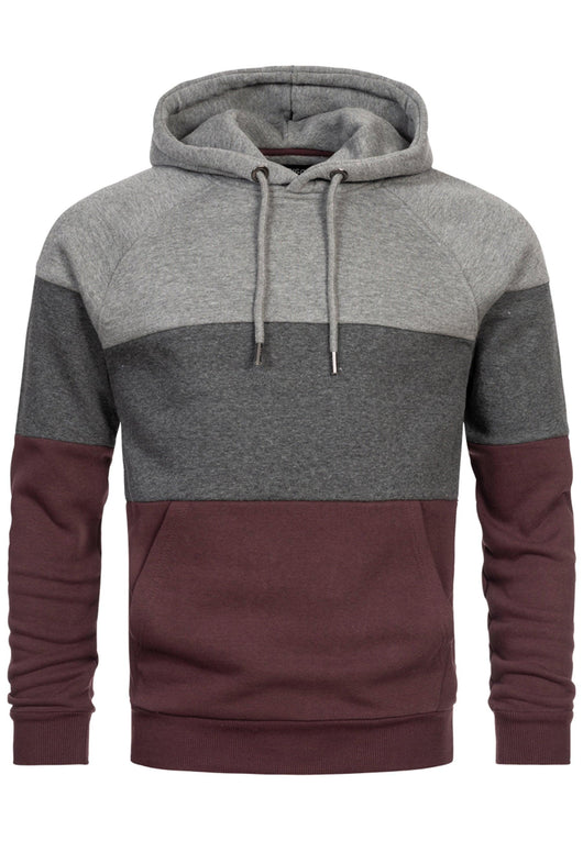 Indicode Herren Donta Sweatshirt mit Kapuze 3-farbig