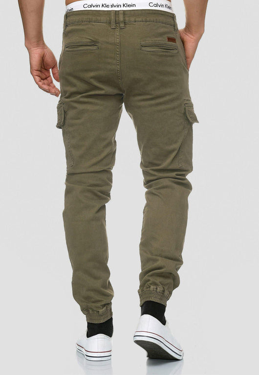 Indicode Men's August 6 Pocket Cotton Cargo Pants