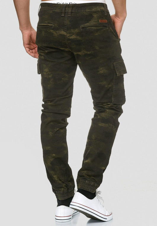 Indicode Men's August 6 Pocket Cotton Cargo Pants