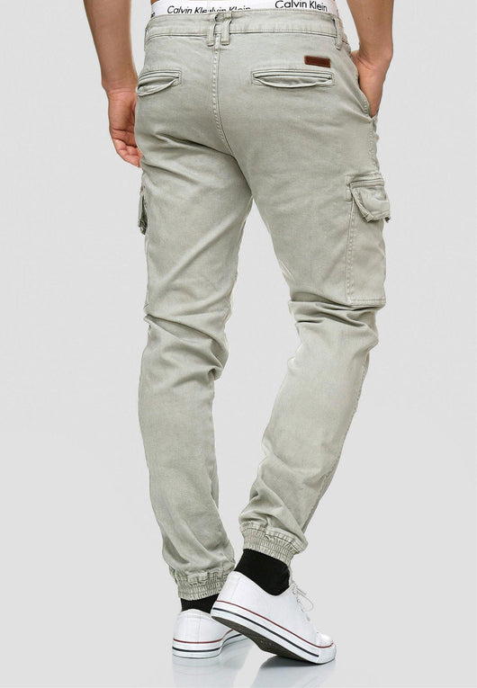 Indicode Men's August 6 Pocket Cotton Cargo Pants