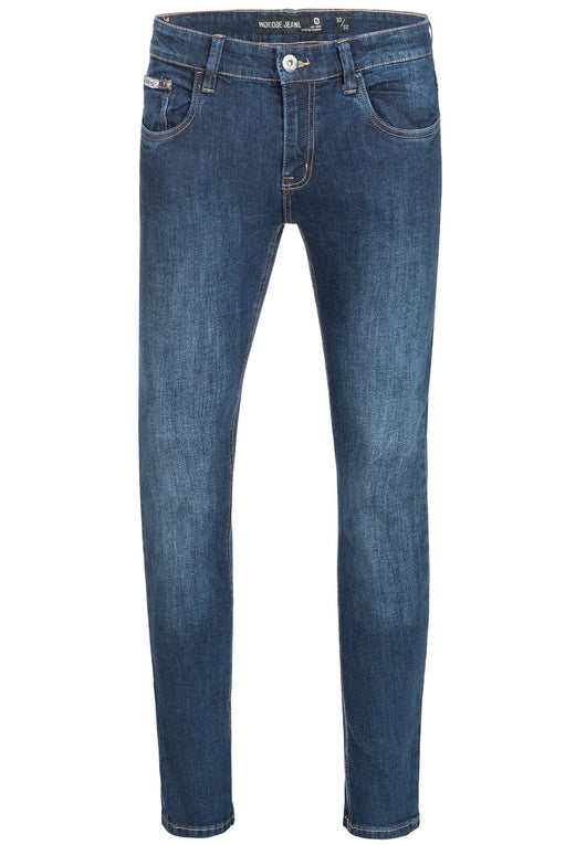 Indicode men's Texas denim pants made from a cotton blend with stretch content