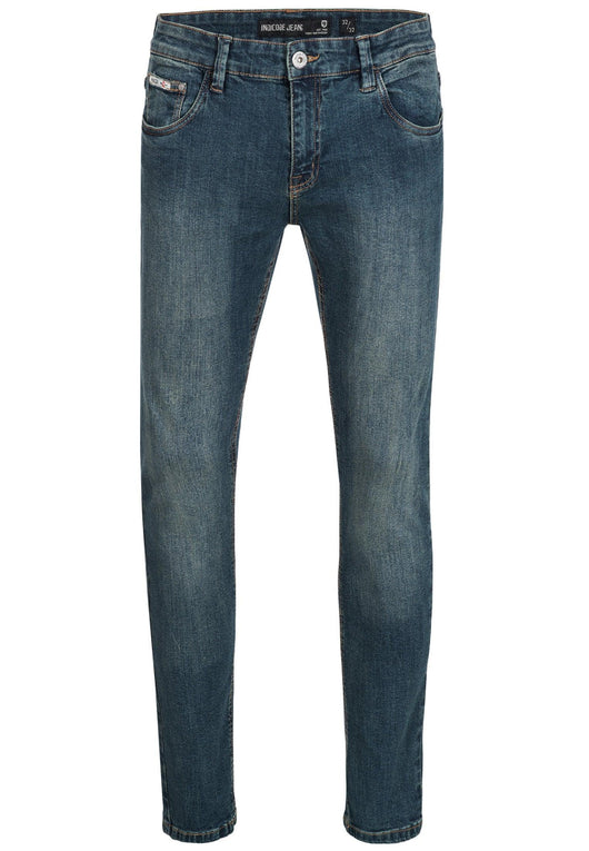Indicode men's Texas denim pants made from a cotton blend with stretch content