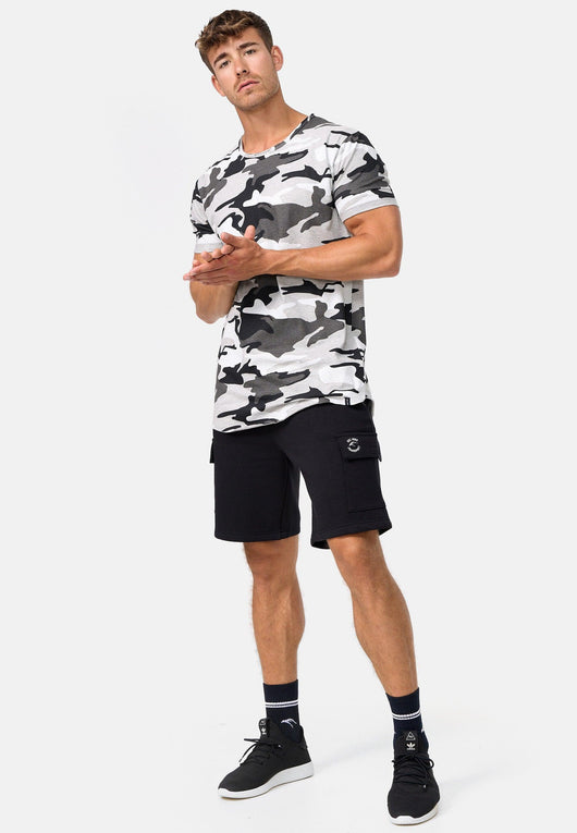 Indicode Men's Willbur Tee Crew Neck T-Shirt Made from 100% Cotton