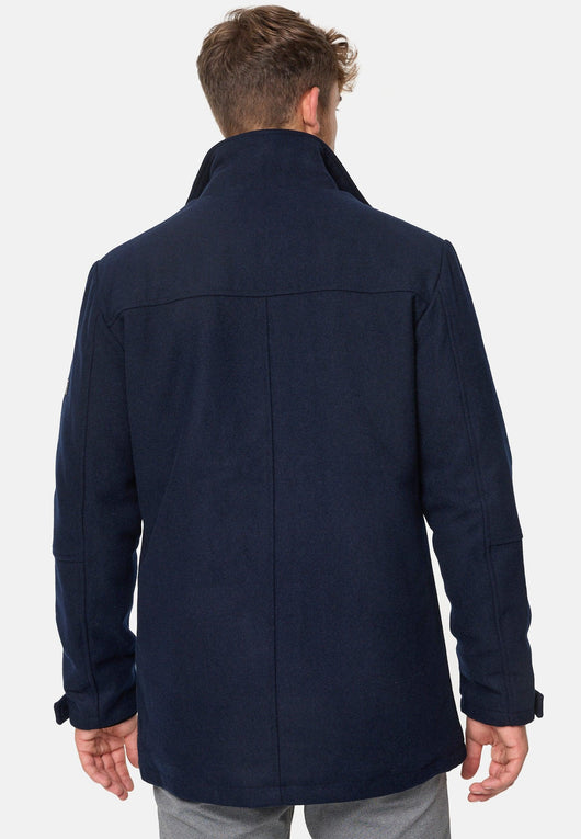 Indicode men's Brittany short coat with stand-up collar