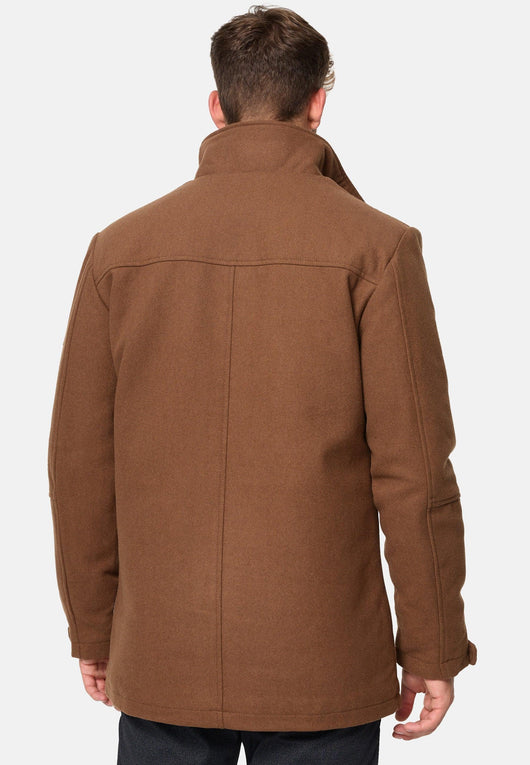 Indicode men's Brittany short coat with stand-up collar